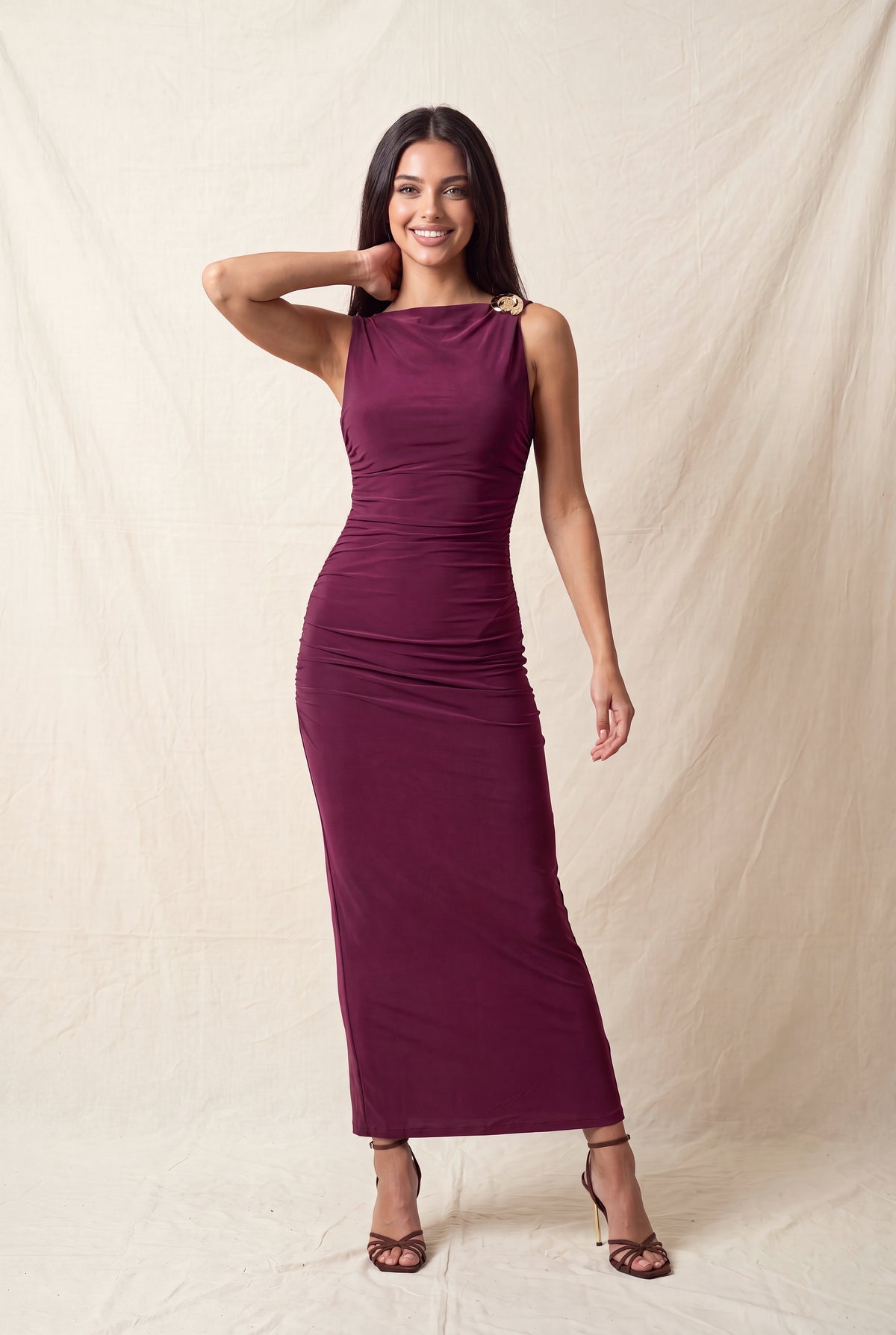 Vestido ID6255 - Ciruela