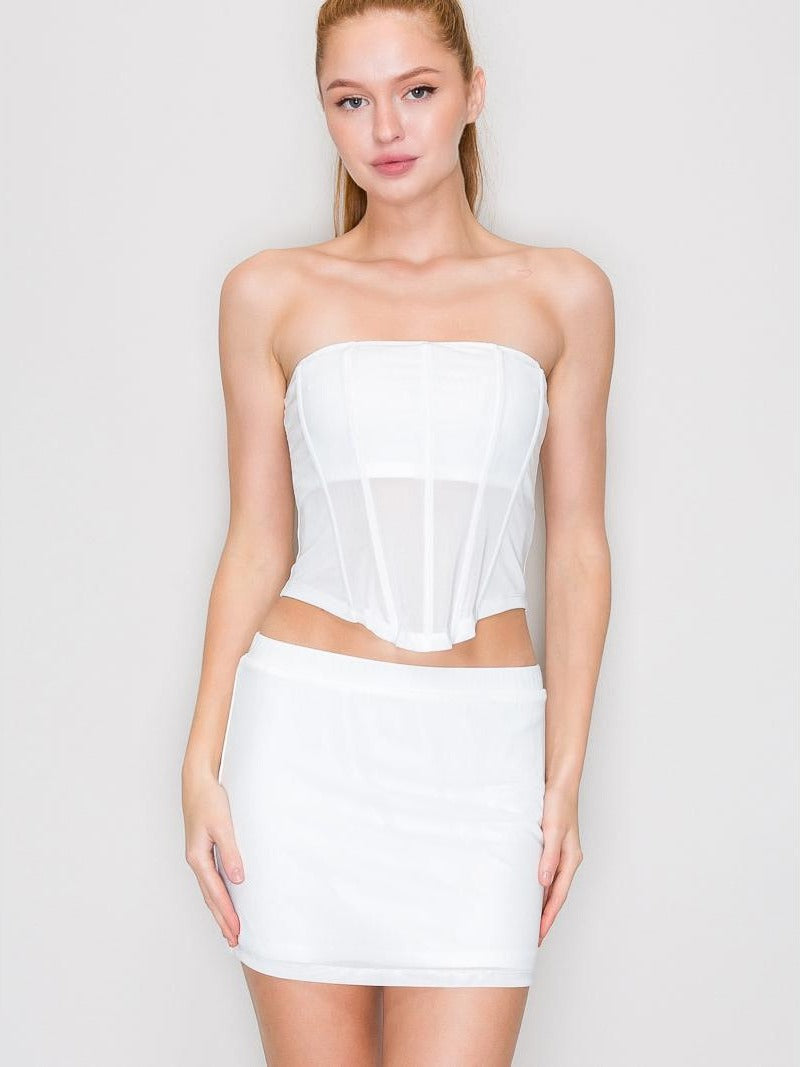 Top corsé de malla — IT93541