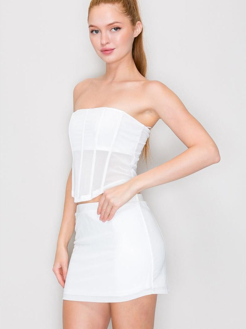 Top corsé de malla — IT93541