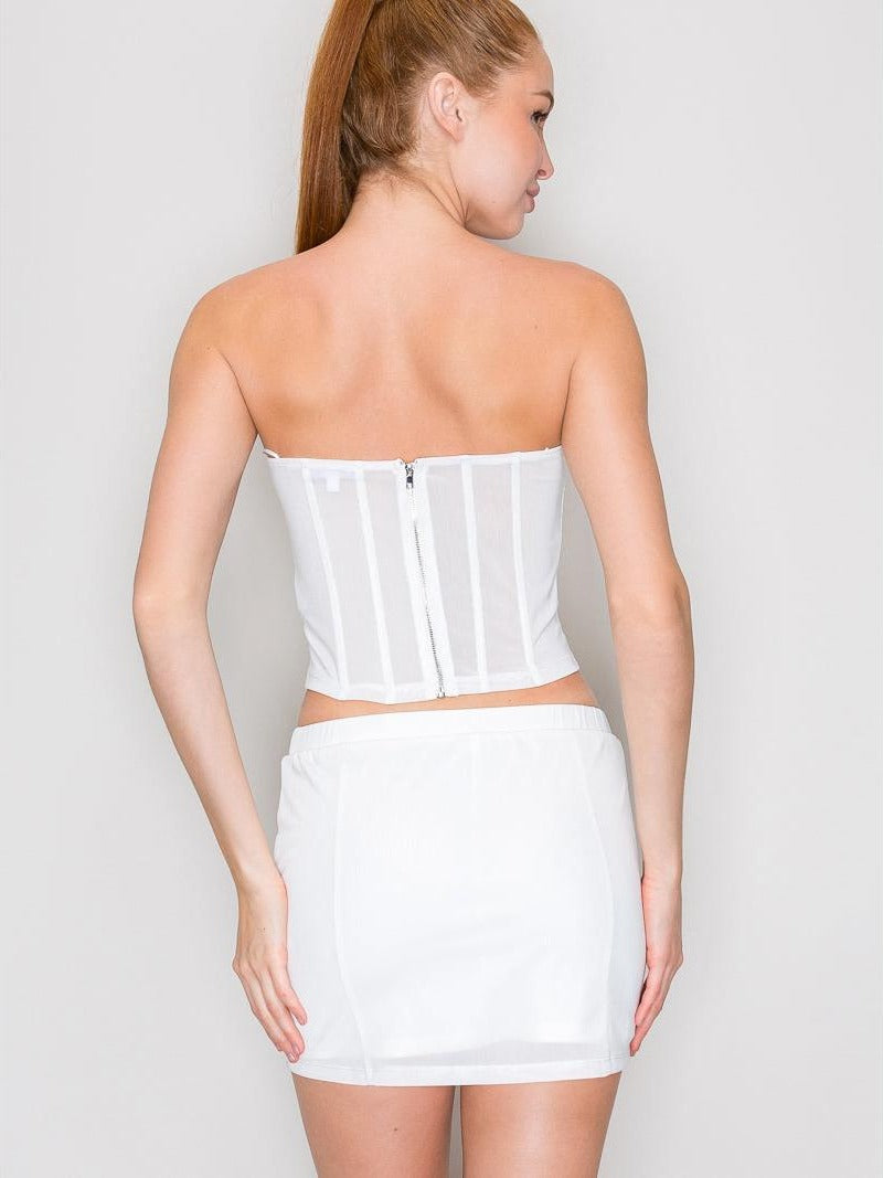 Top corsé de malla — IT93541