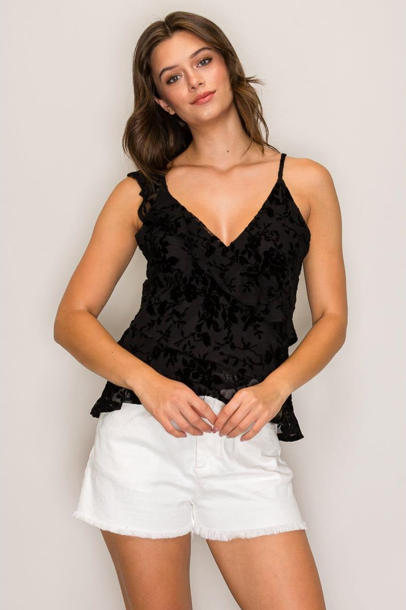 Top de tirantes con holán — TX71387