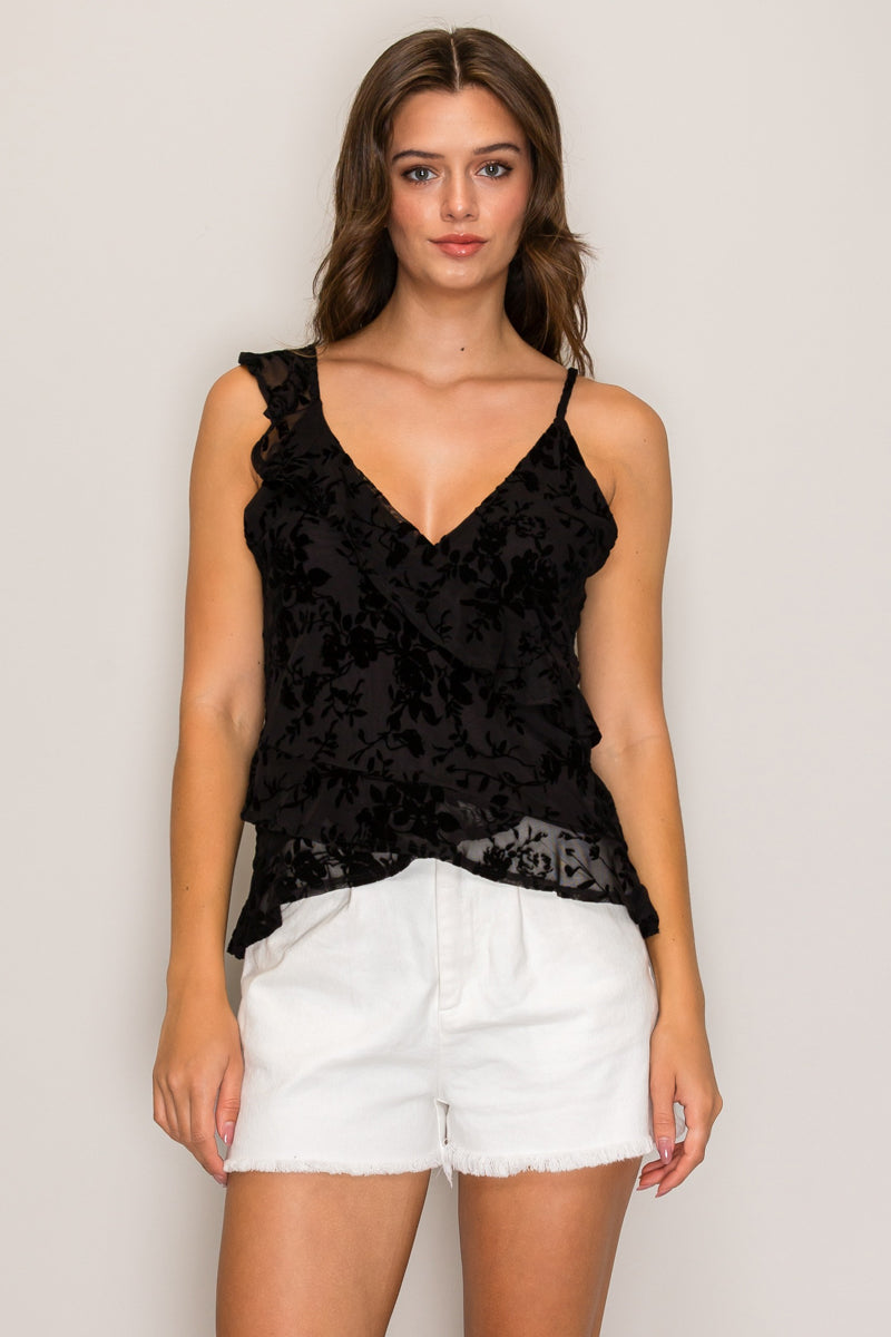 Camisola 21" con detalle de holán en la orilla — TX71387