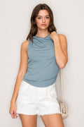 Top sin mangas con cuello alto — TX71001